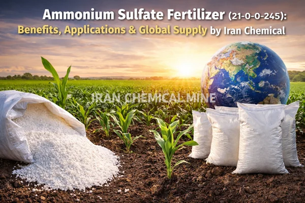 Ammonium Sulfate Fertilizer (21-0-0-24S) Benefits, Applications & Global Supply by Iran Chemical Mine