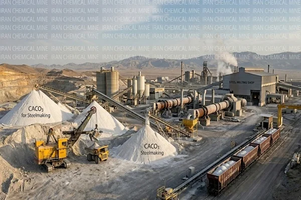 Discover the critical role of Calcium Carbonate (CaCO3) in steel melting and making. Learn about its performance, grain size specifications, global applications, and export market. Iran Chemical Mine is your premium supplier and exporter.