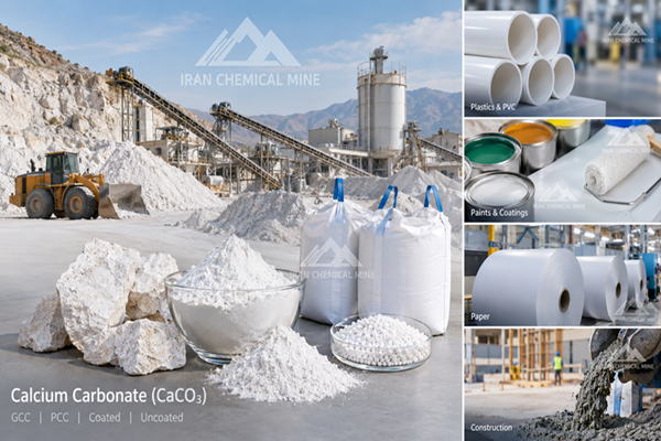 Calcium Carbonate (CaCO₃) Types, Production, Applications and Export Guide